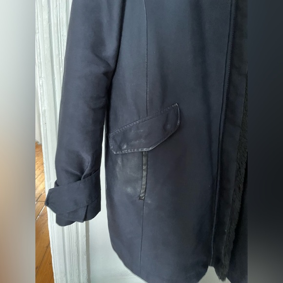 SOLD Zara Navy Winter Coat - Picture 5 of 6